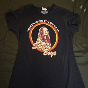 There's More to Life Than Stupid Boys Womens T-Shirts Size S Netflix